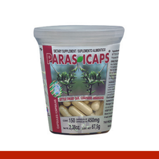 CAPS.D. PARASICAPS® CHAPARRO AMARGOSO VASO 150pz Clave:2074