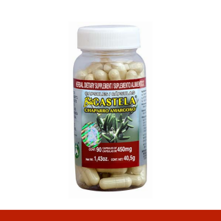 CAPS.D. BIOCASTELA® CHAPARRO AMARGOSO FCO.90pz Clave:2099