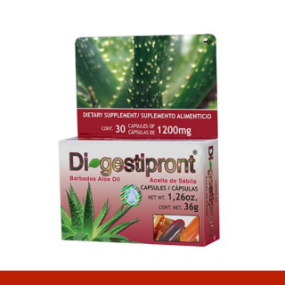 CAPS.B. DIGESTIPRONT® ACEITE DE SABILA CJA.30pz Clave:2116