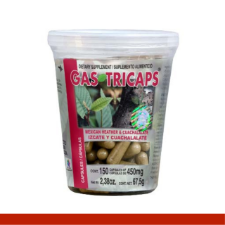 CAPS.D. GASTRICAPS® IZCATE Y CUACHALALATE VASO 150pz Clave:2202