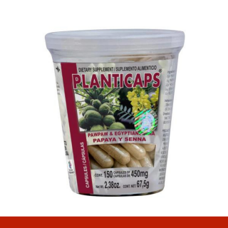 CAPS.D. PLANTICAPS® SENNA Y PAPAYA VASO 150pz Clave:2219
