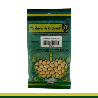 CAPS.B. JALEA REAL Liofilizada con VITAMINA  B1 BSA.60pz Clave:2349