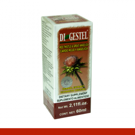 EXTCTO.V. DIGESTEL® CARDO ROJO Y ANGELICA CJA.FCO.60ml Clave:3995