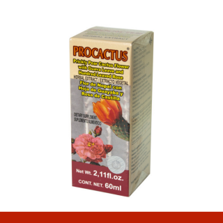 EXTCTO.V. PROCACTUS® NOPAL FLOR, GUAYABA Y ROSA CAST. CJA.FCO.60ml Clave:4011