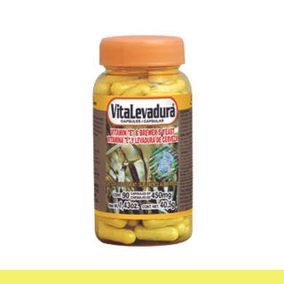 CAPS.D. VITALEVADURA® VITAMINA E Y LEVADURA DE CERVEZA FCO.90pz Clave:2054