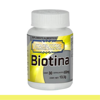 CAPS.D. VITACEUTICOS® BIOTINA FCO.30pz Clave:2464