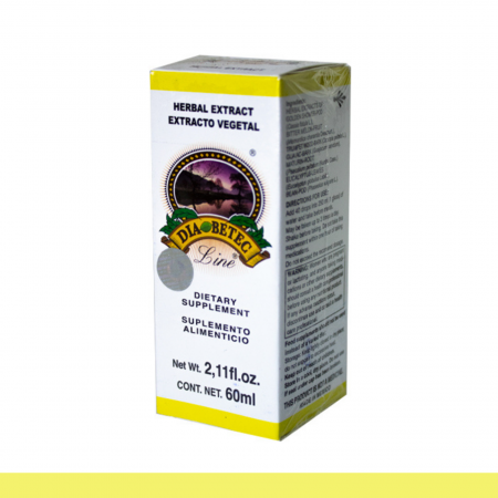 EXTCTO.V. DIABETEC LINE® C. FISTULA, GUAYACAN Y MAT. CJA.FCO.60ml Clave:3915