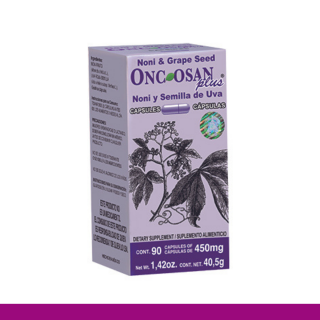 CAPS.D. ONCOSAN PLUS® NONI Y SEMILLA DE UVA CJA.FCO.90pz Clave:1968