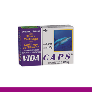 CAPS.D. VIDACAPS® CARTILAGO DE TIBURON CJA.30pz Clave:2028