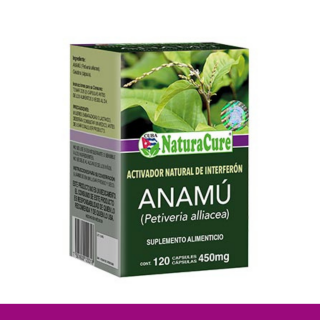 CAPS.D. NATURACURE® ANAMU CJA.FCO.120pz Clave:2031