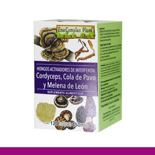 CAPS.D. ENERCOMPLEX PLANT® CORDYCEPS, C.PAVO, MEL.L. CJA.FCO.120pz Clave:2034