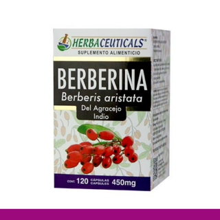 CAPS.D. HERBACEUTICALS® BERBERINA CJA.FCO.120pz Clave:2035
