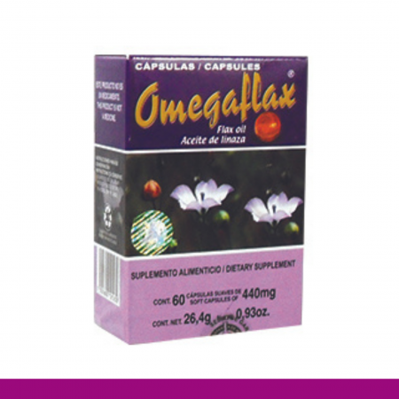 CAPS.B. OMEGAFLAX® ACEITE DE LINAZA CJA.60pz Clave:2123