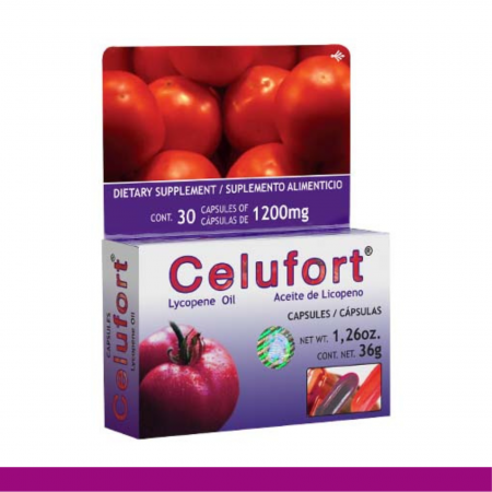 CAPS.B. CELUFORT® LICOPENO CJA.30pz Clave:2170
