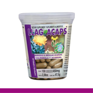 CAPS.D. LLAGACAPS® CALENDULA Y ACAHUAL VASO 150pz Clave:2201