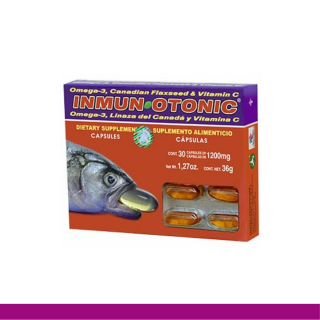 CAPS.B. INMUNOTONIC® OMEGA 3, LINAZA Y VITAMINA C CJA.30pz Clave:2236