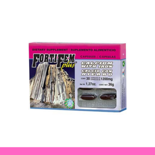 CAPS.B. FORTIFEM PLUS® CALCIO Y HIERRO CJA.BL.30pz Clave:2161