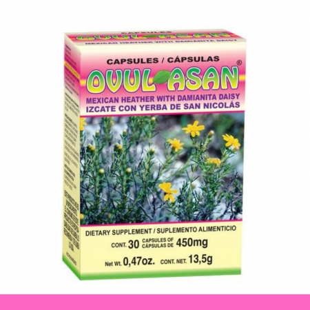 CAPS.D. OVULASAN® IZCATE Y SAN NICOLAS CJA.30pz Clave:2220
