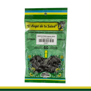 CAPS.B. PASTO DE TRIGO Aceite BSA.60pz Clave:2357