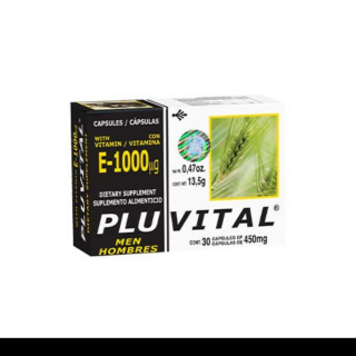 CAPS.D. PLUVITAL® VITAMINA E1000 CJA.30pz Clave:2025