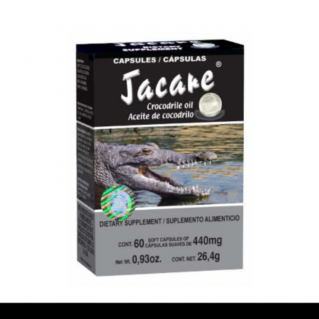 CAPS.B. JACARE® ACEITE DE COCODRILO CJA.60pz Clave:2126
