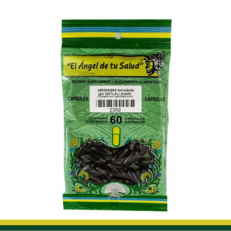 CAPS.B. MATLALI  Aceite con ASPARAGINA  BSA.60pz Clave:2359