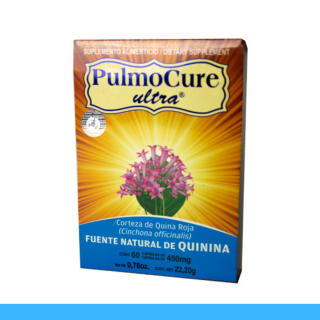 CAPS.D. PULMOCURE ULTRA® QUINA ROJA QUININA CJA.60pz Clave:2033