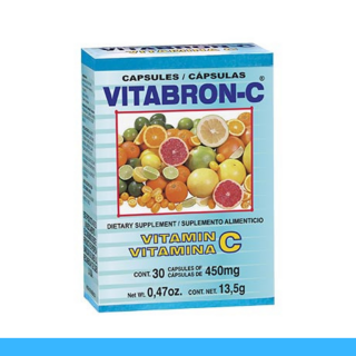 CAPS.D. VITABRON-C® VITAMINA C CJA.30pz Clave:2043