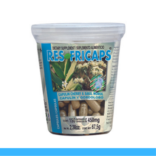 CAPS.D. RESFRICAPS® CAPULIN Y GORDOLOBO VASO 150pz Clave:2204