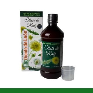ELIXIR BIODIENTE DE LEÓN® DIENTE DE LEON RAIZ CJA.BOT.500ml Clave:1824