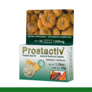 CAPS.B. PROSTACTIV® AC. SEMILLA DE CALABAZA CJA.30pz Clave:2174